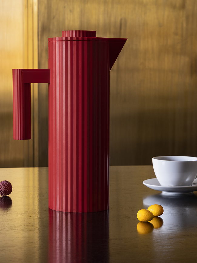 Plissé Termos vrč, 1 l, rdeč