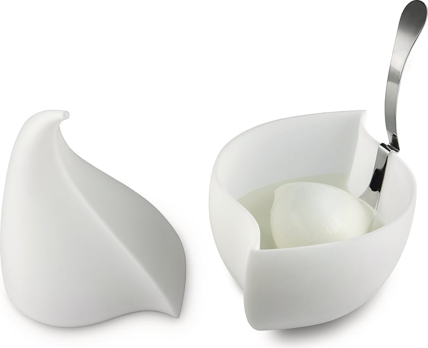 Recipiente para mozzarella Nunziatella, con cucharón