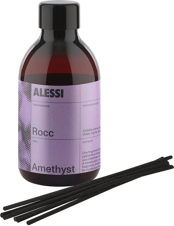 Rocc Amethyst Diffuseur de Parfum avec bâtonnets en rotin