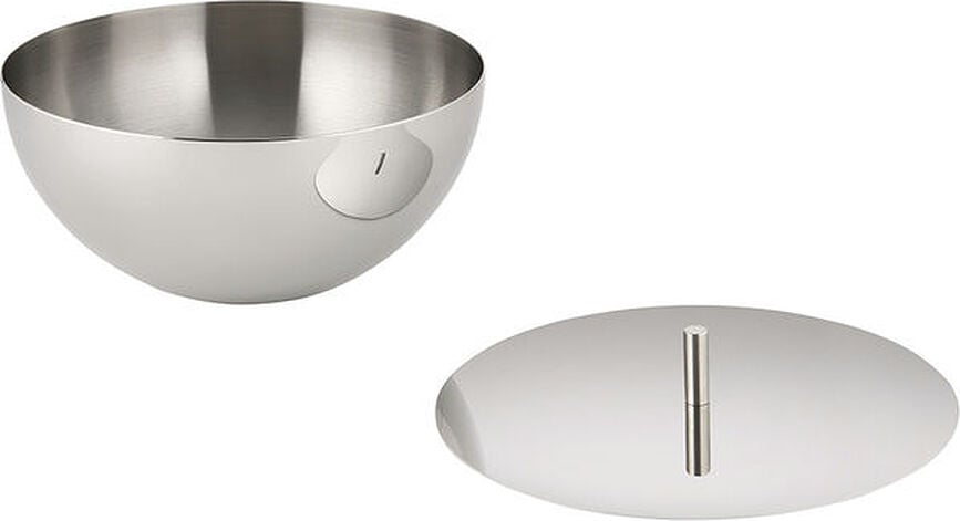 Rocc Posuda za svijeću s poklopcem L sjajni čelik