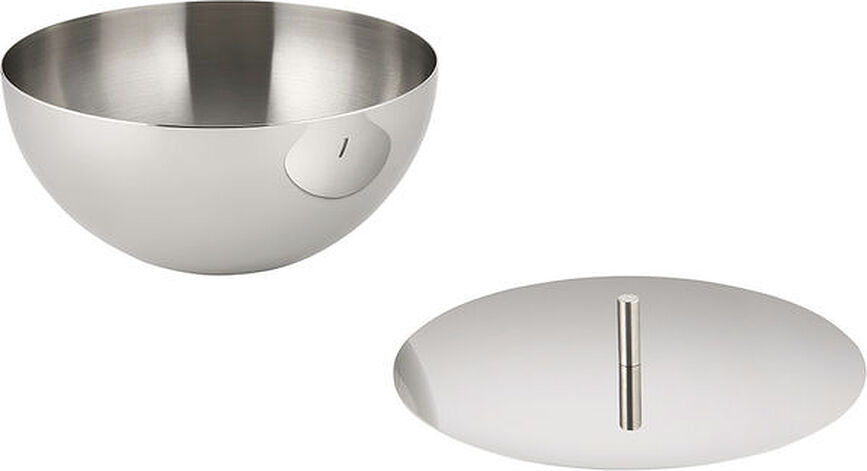 Rocc Pot à Bougie avec couvercle M, acier brillant