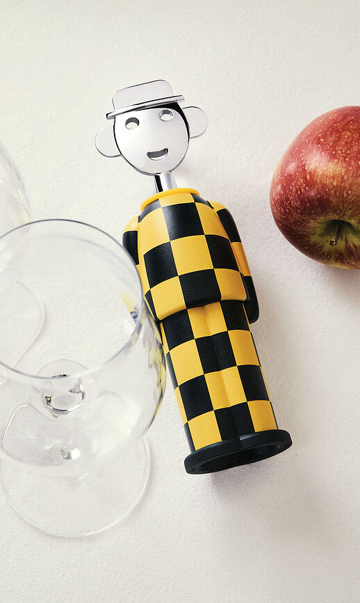 Sacacorchos Alessandro M., amarillo y negro