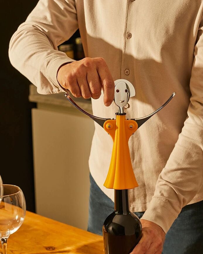 Sacacorchos Alessi Anna G, amarillo