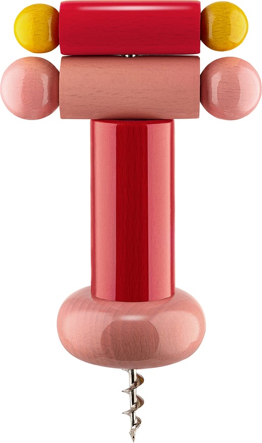 Sacacorchos Alessi ES17, rojo