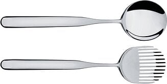 Alessi Dressed MW03/14 slabestek van glanzend gepolijst roestvrij staal 18/10 met reliëfdecoratie Alessi Dressed MW03/14 slabestek van glanzend gepolijst roestvrij staal 18/10 met reliëfdecoratie