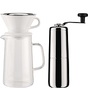 Slow Coffee Coffee maker with carafe and grinder 4 el.