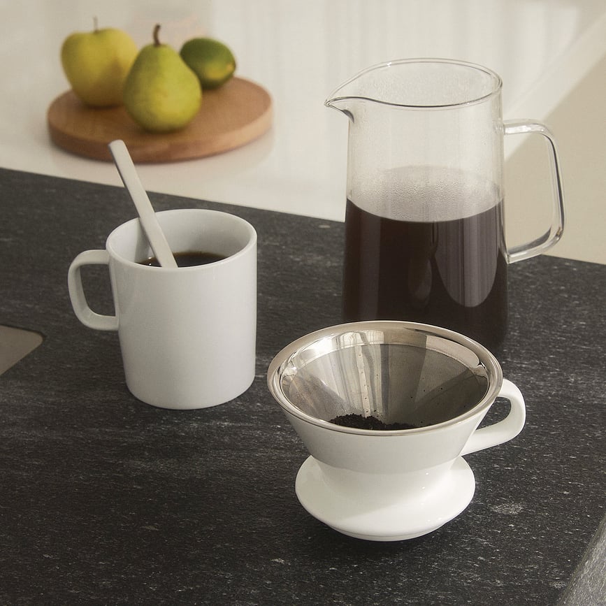 Slow Coffee Set de Préparation de Café avec carafe et moulin, 4 pièces
