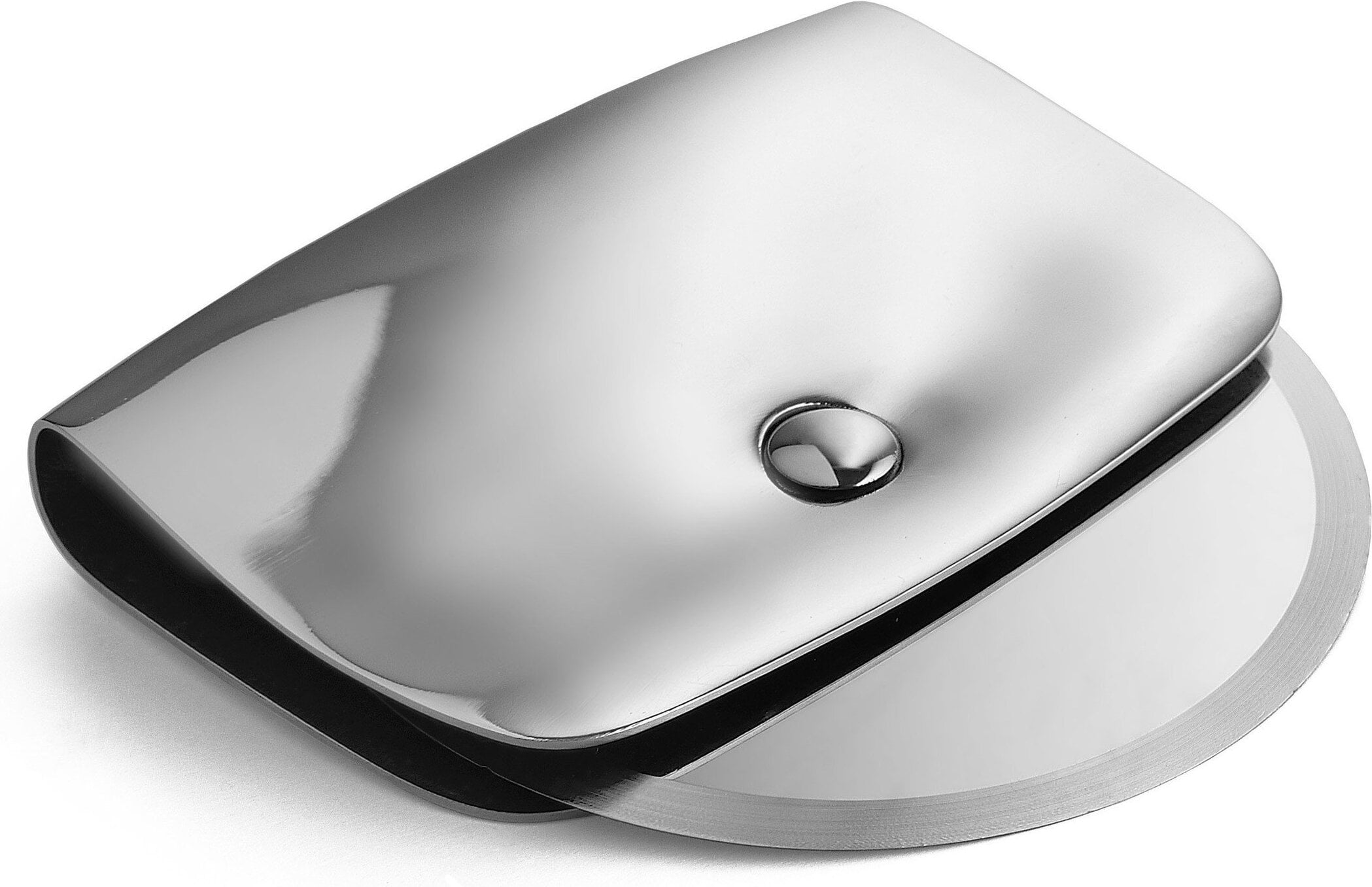 Alessi Vs04 Taio Roulette Coupe-Pizza en Acier Inoxydable 18/10 Brillant, Lame en Acier Aisi 420