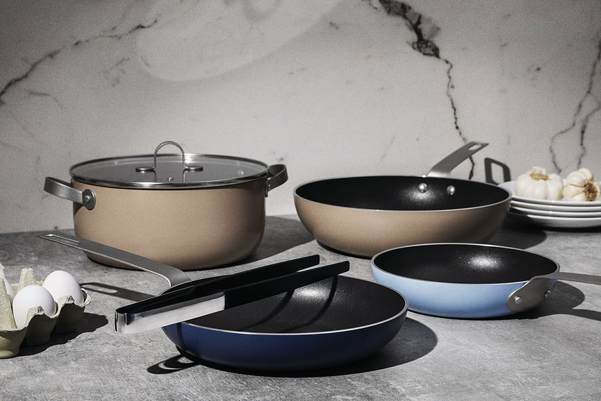 Tama Set Tava i Lonca sa kliještima 5-dijelni