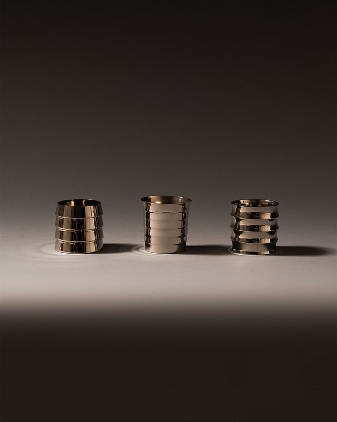 Taza de acero inoxidable latonado Il Tornitore Matto Dervisci II