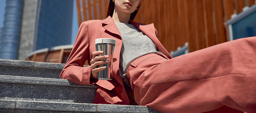 Taza térmica Caffa, roja