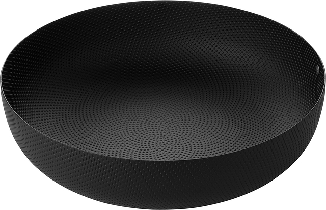 Texture Obstkorb schwarz - Alessi - Jasper Morrison