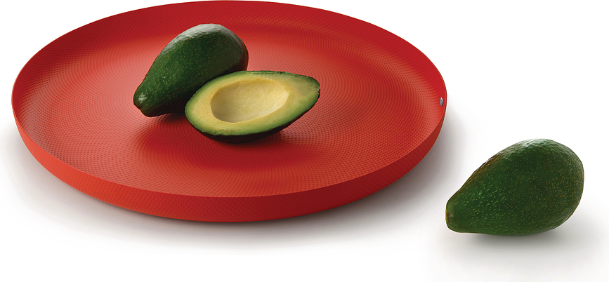 Texture Pladenj okrogli, črni