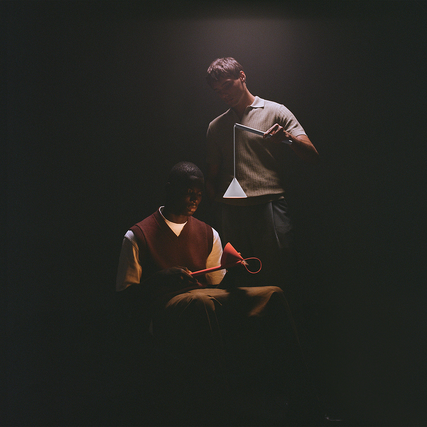 Tsumiki Lampe LED, rouge