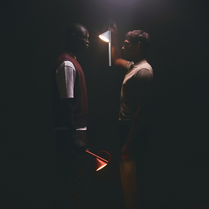 Tsumiki LED svetilka, rdeča