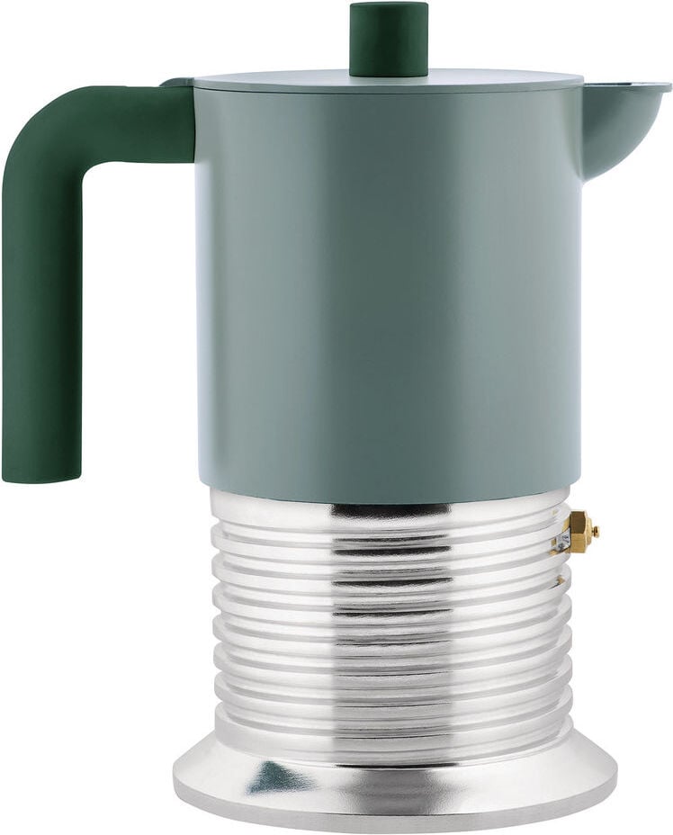 Alessi Vite 6 Cups Espresso Coffee Maker Green