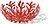 Mediterraneo Puuviljakauss 21 cm punane