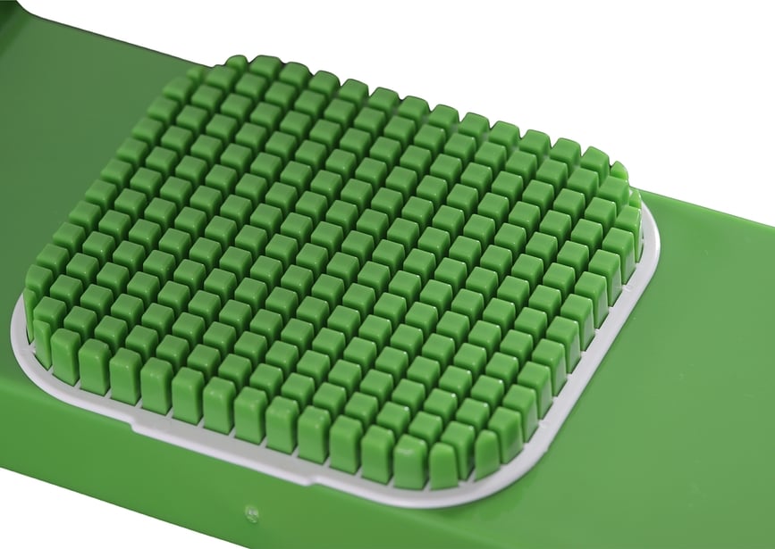 Base para Cortador Alligator Familly, verde, con rejilla de limpieza, Set de 2 piezas