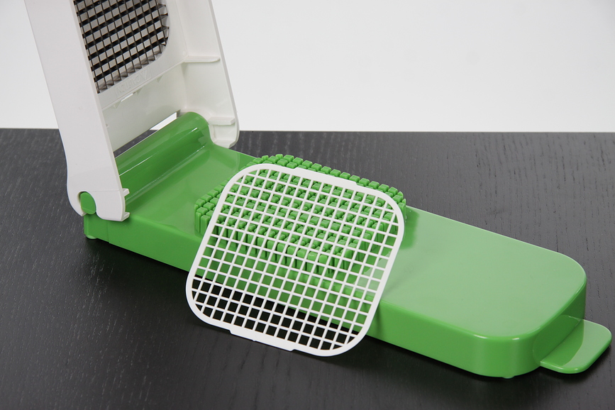 Base para Cortador Alligator Familly, verde, con rejilla de limpieza, Set de 2 piezas