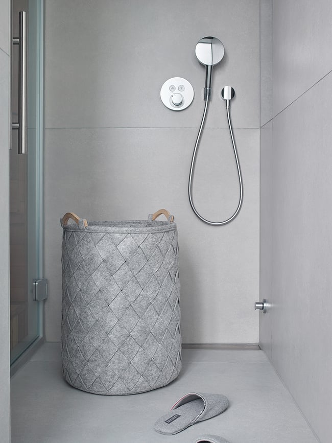 Amy Košara za rublje antracitna