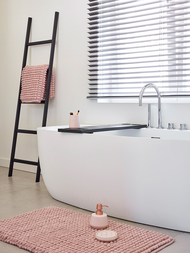 Axel Tapis de Bain 70 x 120 cm, rose poudré