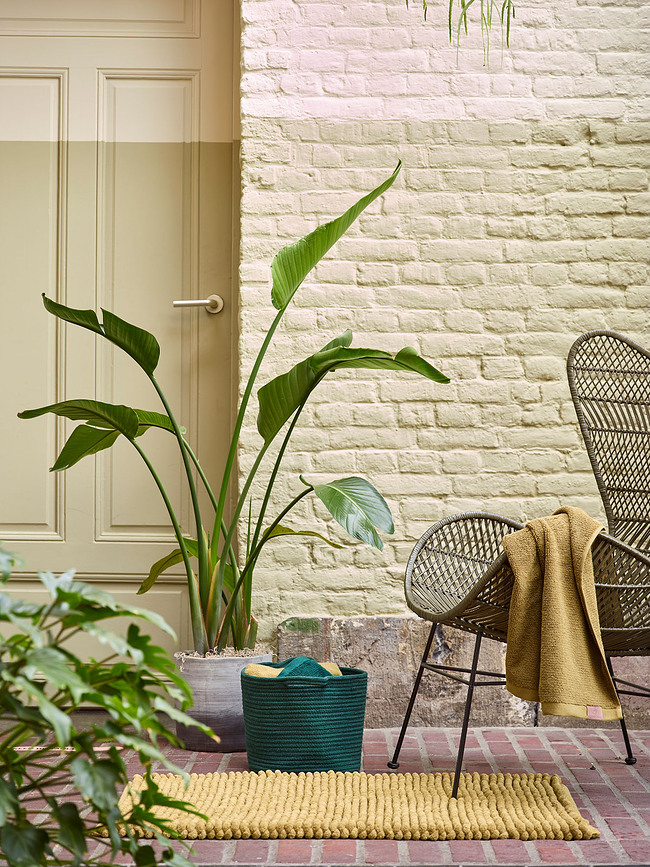 Axel Tapis de Bain 70 x 120 cm, rose poudré