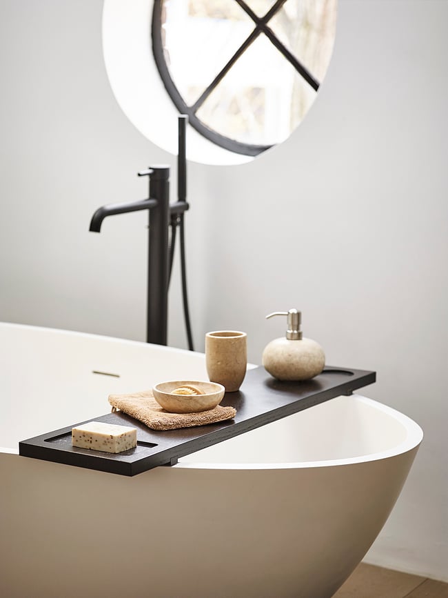 Bandeja de Bañera Mink, 90 cm, negra