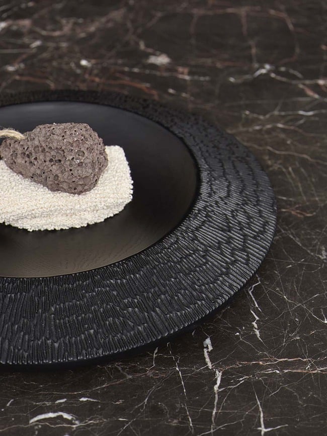 Bandeja decorativa Bryn, negra