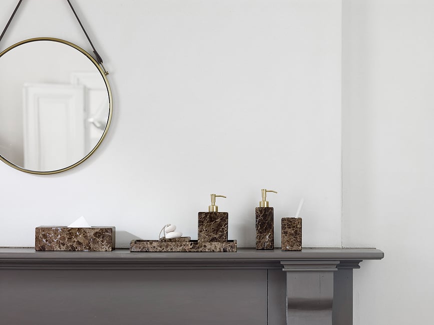 Bandeja decorativa Hammam, 35 cm, gris oscuro