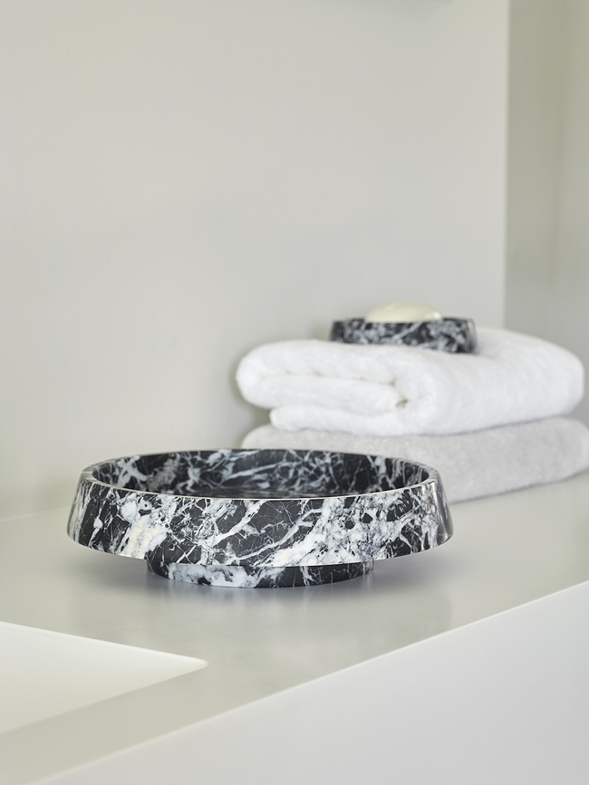 Bandeja decorativa Orion, 25 cm, gris