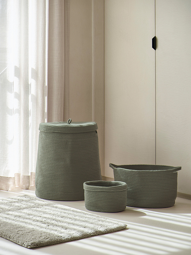 Cesta de Almacenamiento Rena M, verde oliva