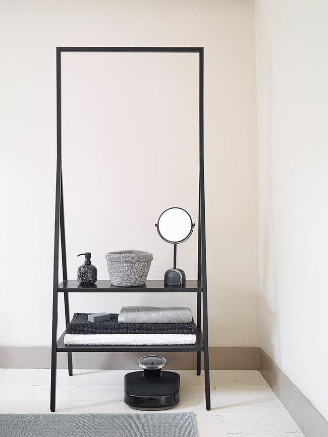 Cesto de almacenaje Rena, tamaño S, negro