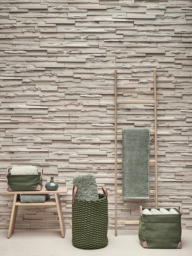 Cesto de almacenamiento Lubin M, gris