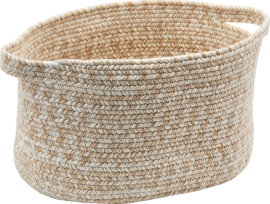 Cesta de almacenamiento Rena, M, color crema
