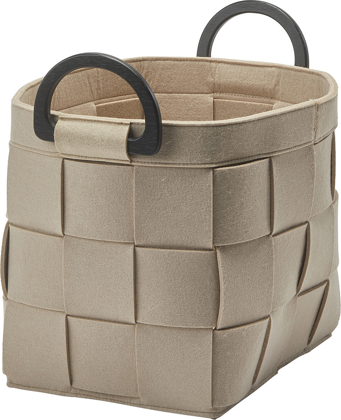 Cesta de almacenamiento Dix, beige