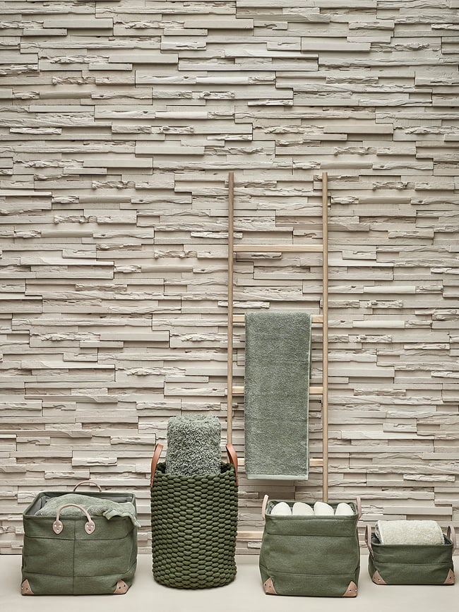 Cesto de almacenaje Lubin, talla L, gris