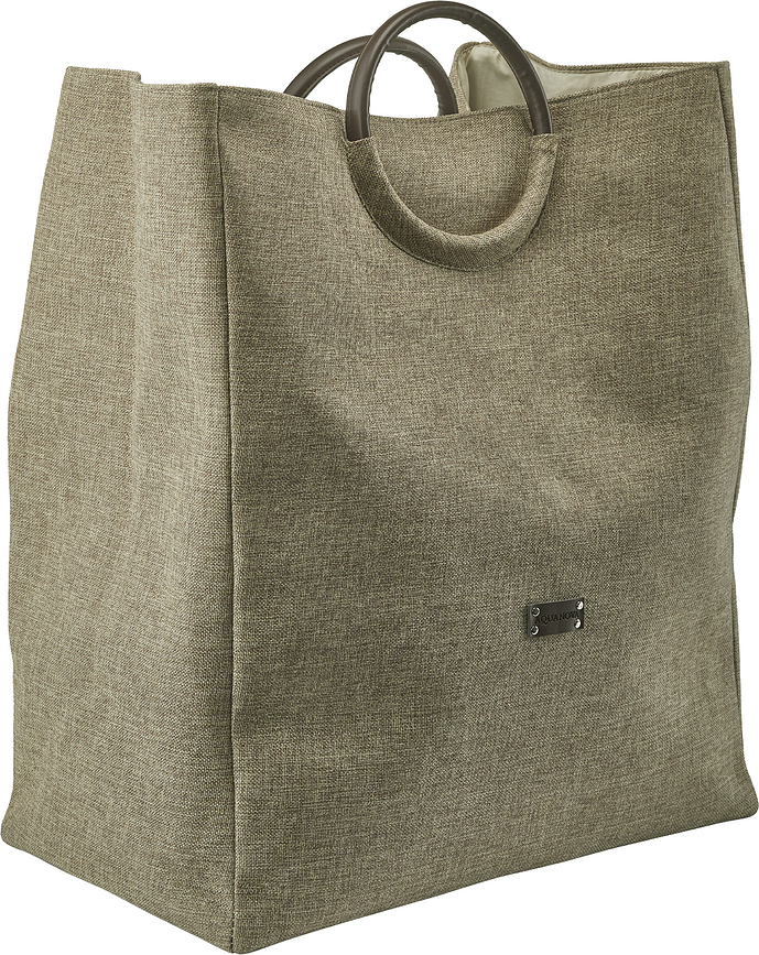 Cesto de Ropa de doble compartimento Jada, beige