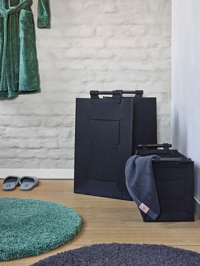 Cesto para la colada Luz, negro