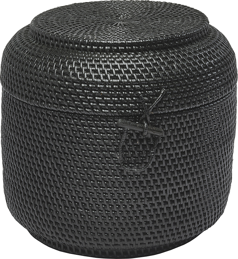 Cino Καλάθι Αποθήκευσης, ρατάν, μαύρο