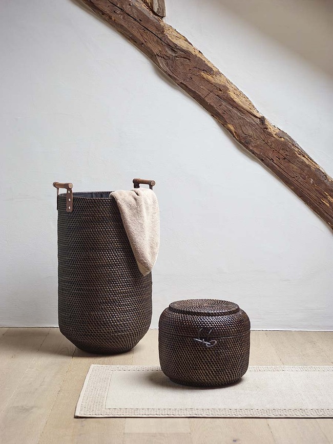 Cino Panier à Linge, marron foncé