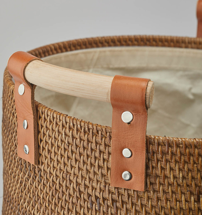 Cino Panier à Linge, marron foncé