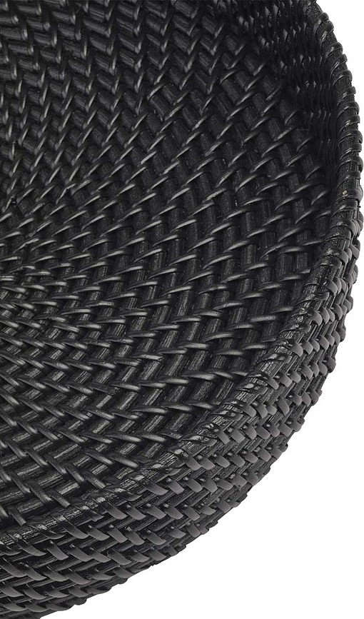 Cino Plateau Décoratif rond, marron foncé