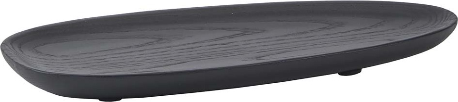 Cole Dekoratives Tablett 30 cm oval schwarz