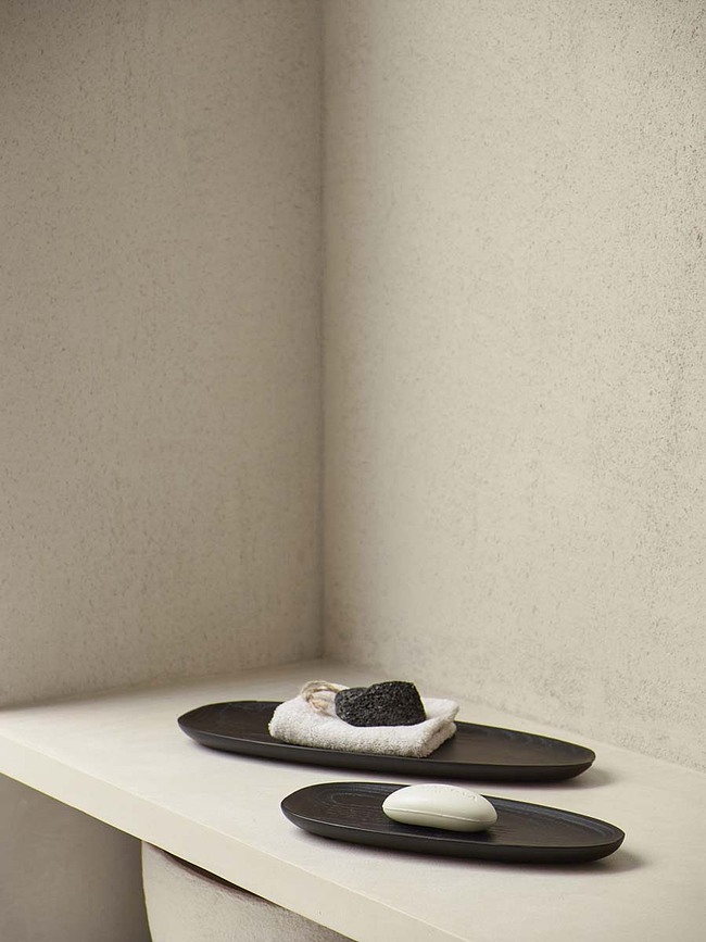 Cole Δίσκος Διακοσμητικός οβάλ, 30 εκ., μαύρος