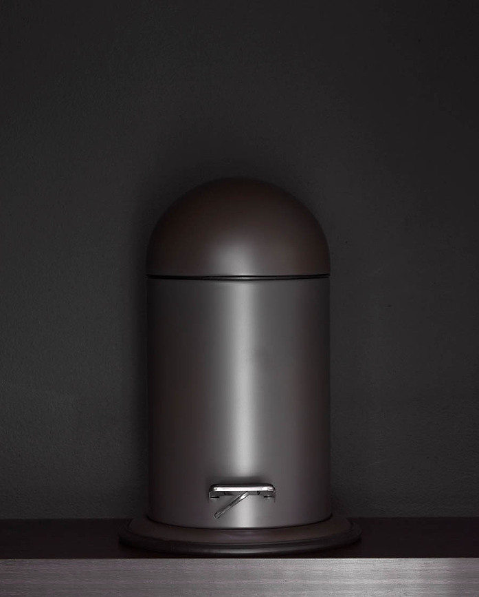 Cubo de basura Ona, 3 L, gris beige