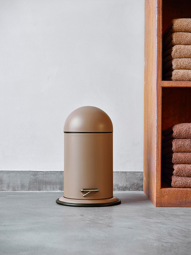 Cubo de basura Ona, 3 L, gris beige