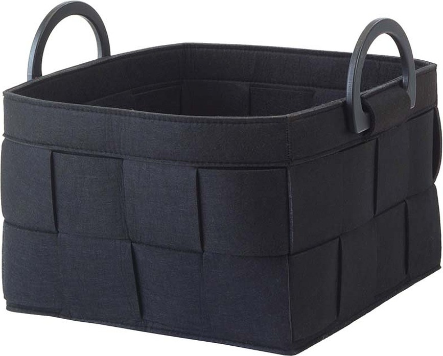 Dix Panier de Rangement, petit, noir