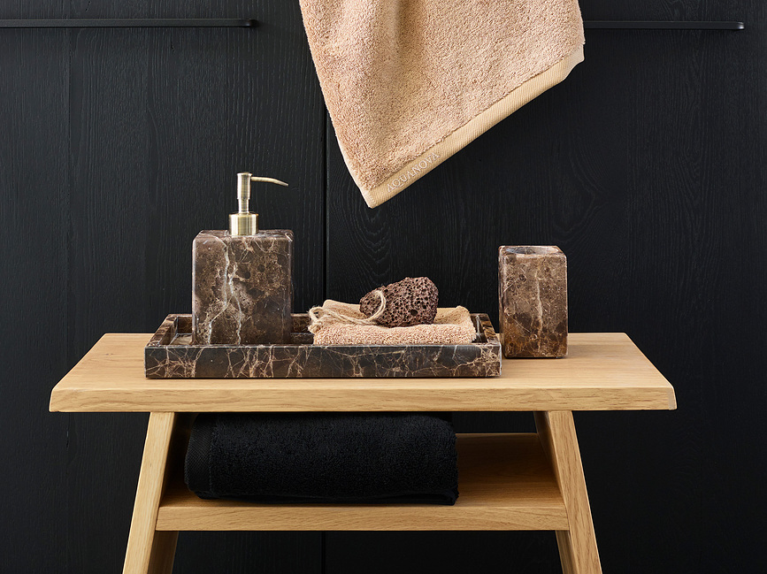 Hammam Plateau Décoratif 35 cm, gris foncé