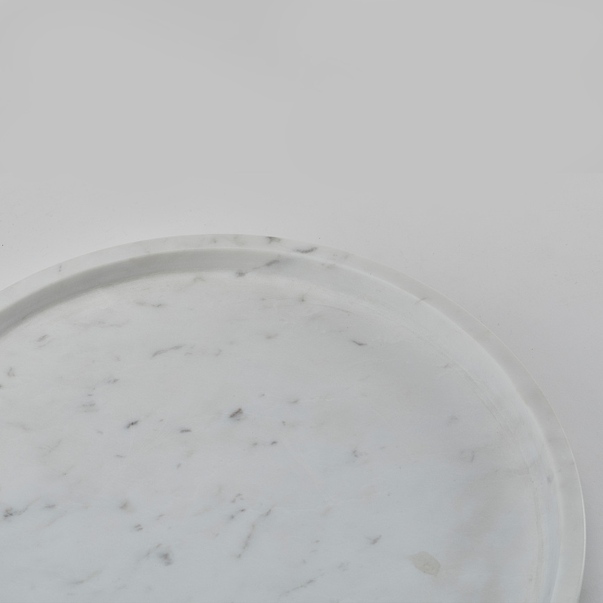 Hammam Plateau Décoratif rond, 30 cm, gris foncé