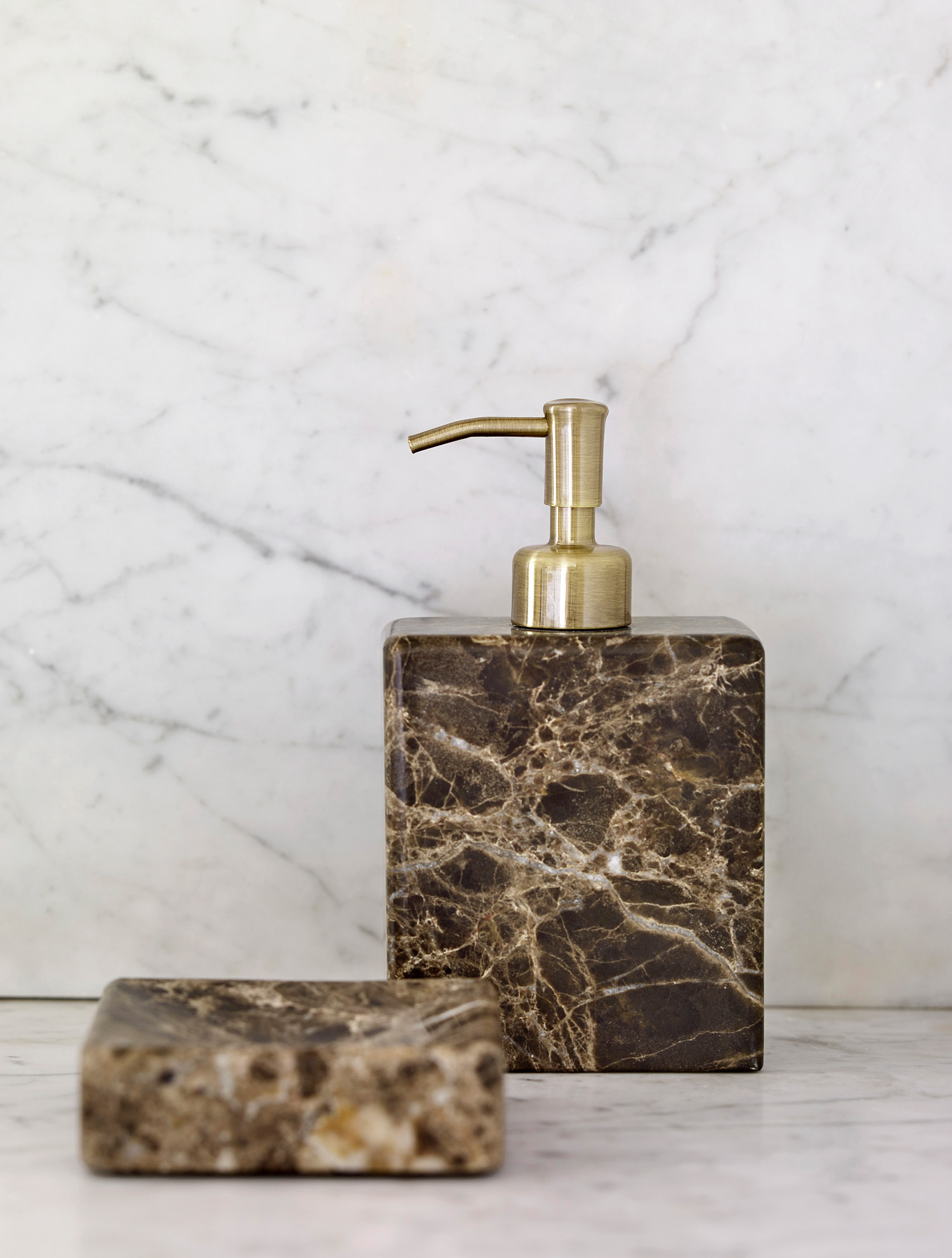 Aquanova - Nero Marble Soap Dispenser - White